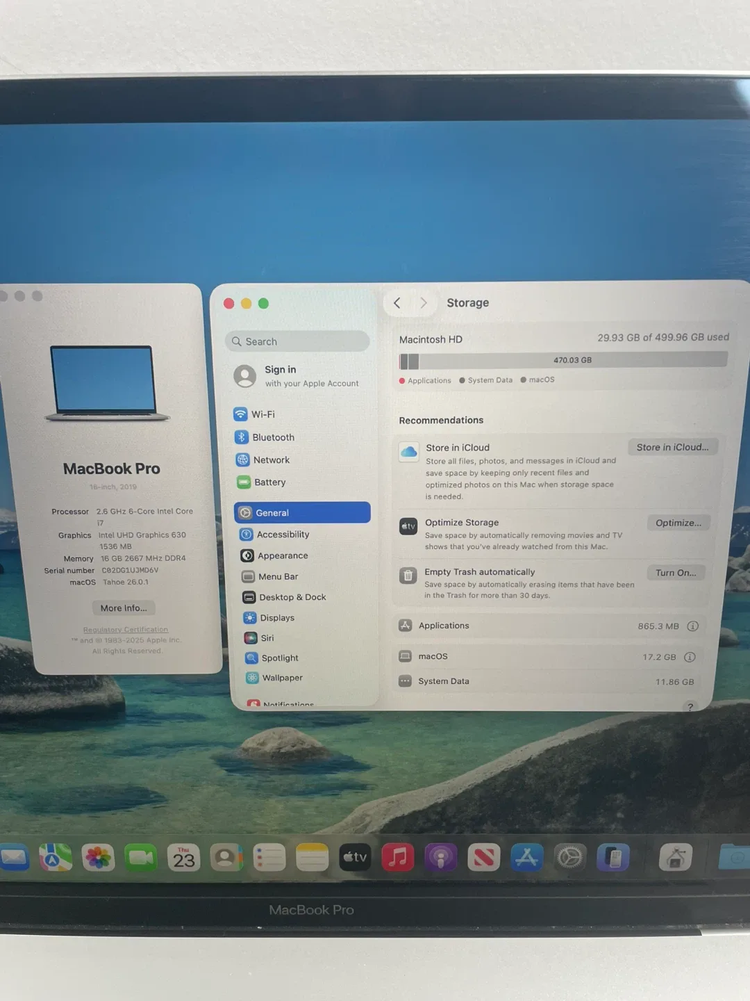 16” MacBook Pro 2019 A2141 - Normal Battery - MDM Bypass image indicator(3)