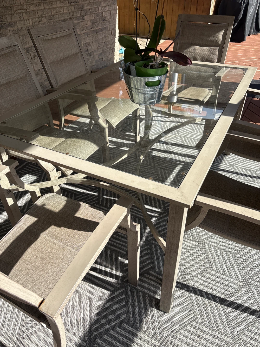 Patio Dining Set - Table & 6 Chairs