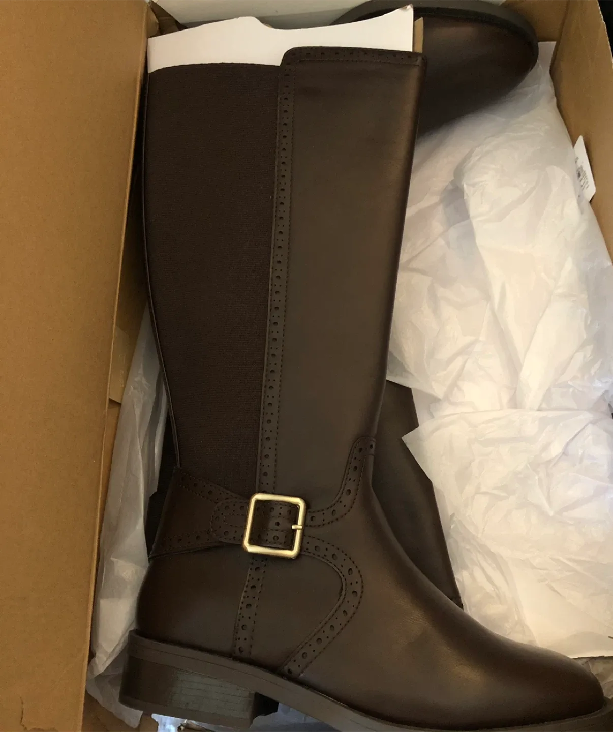 Brand New - St. John's Bay Brown Boots - Size 9 thumbnail