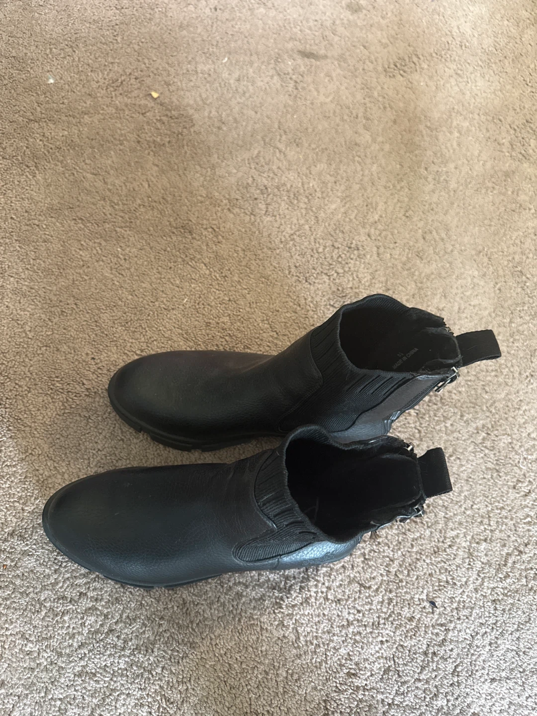 Black Ankle Boots, Size Unknown