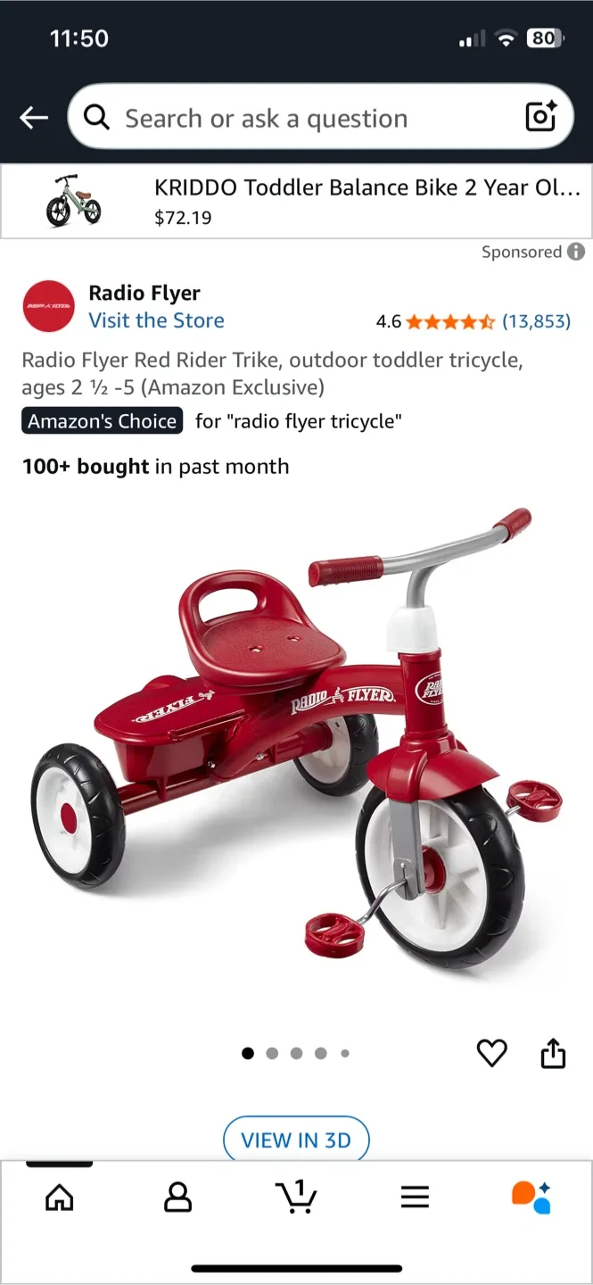 Radio Flyer Red Rider Trike image indicator(2)