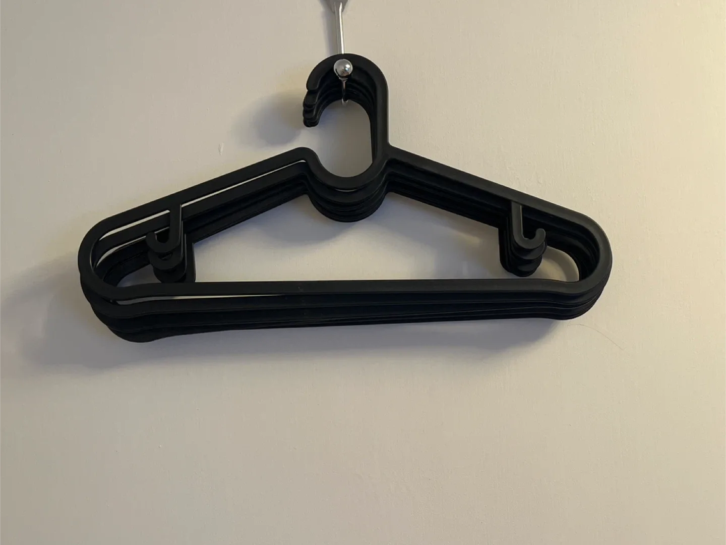 Black Plastic Clothes Hangers thumbnail