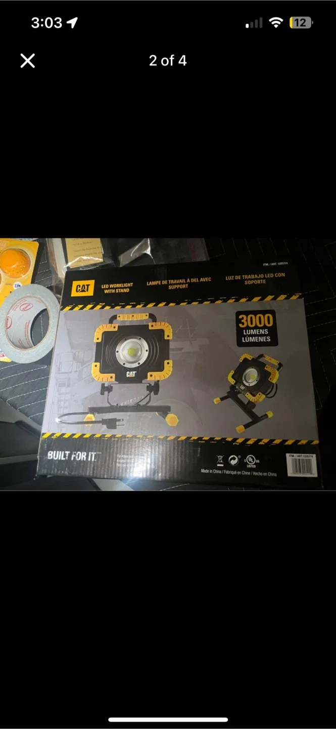 CAT LED Worklight with Stand - 3000 Lumens image indicator(2)