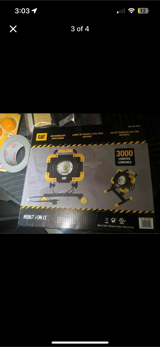 CAT LED Worklight with Stand - 3000 Lumens image indicator(3)