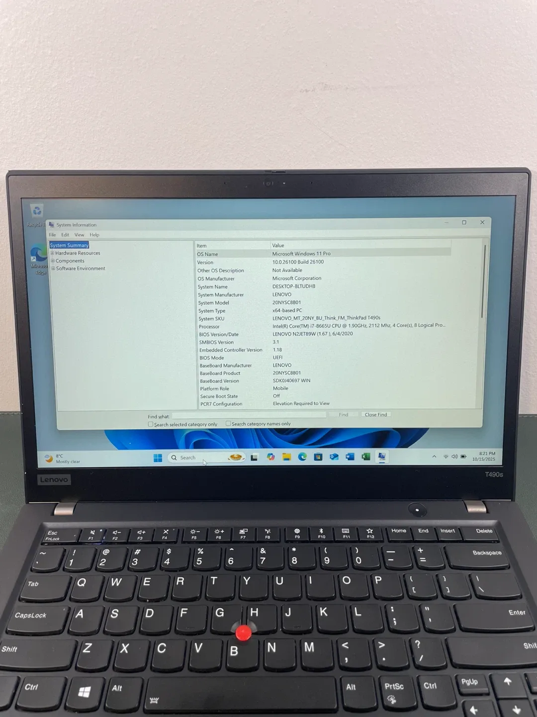 Performance Lenovo Thinkpad T490S - 16 GB RAM/i7 Processor image indicator(2)