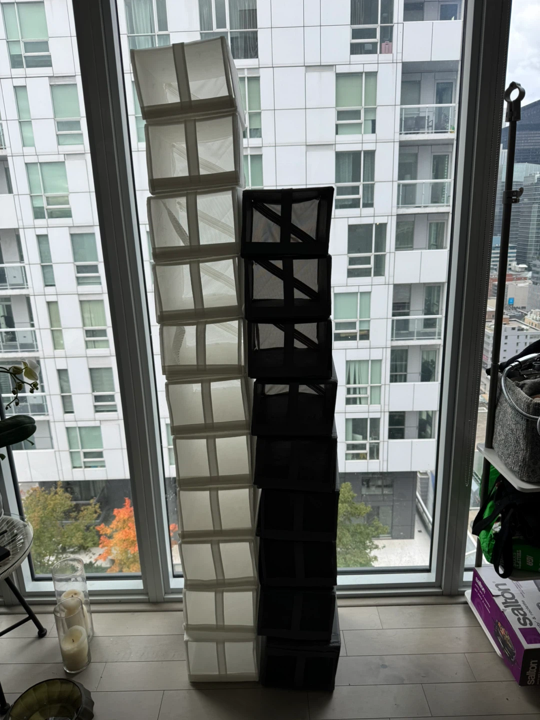 MOVING OUT SALE! IKEA Storage Cubes - Black & White
