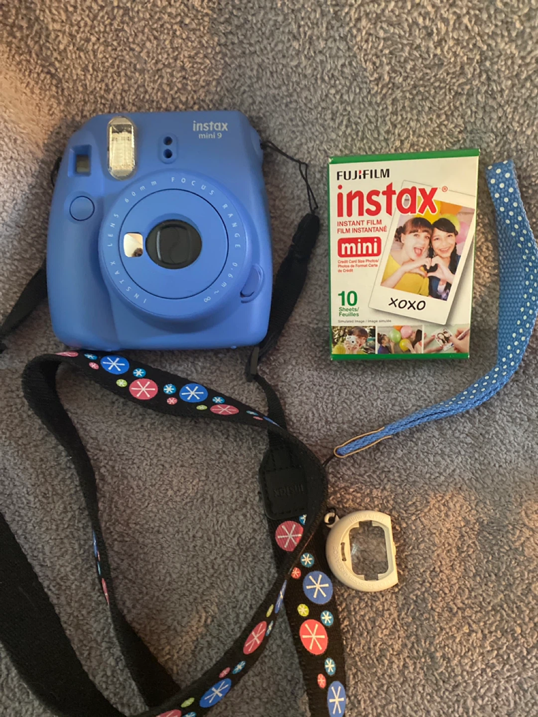 Fujifilm Instax Mini 9 Blue Camera + Film