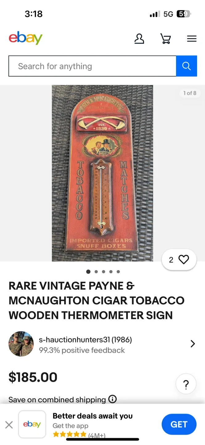 Very rare tobacco propaganda image indicator(3)