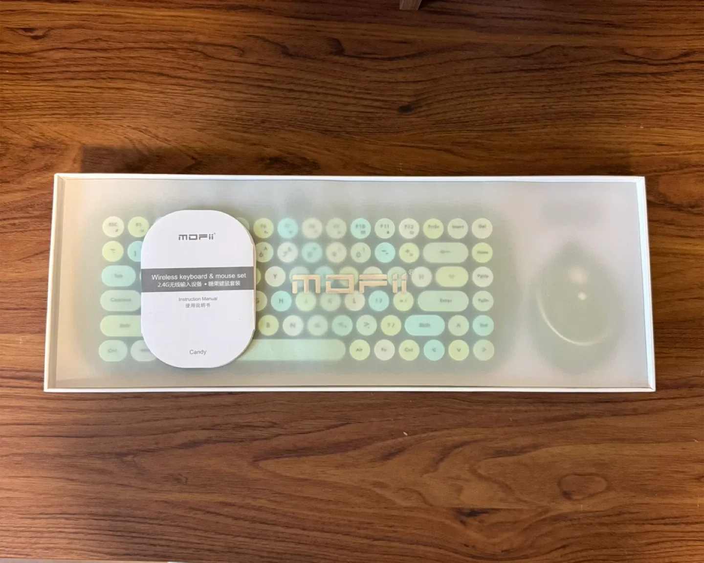 MOFII Candy Wireless Keyboard and Mouse Set - Green image indicator(5)