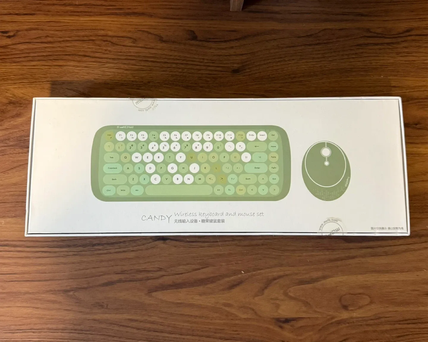 MOFII Candy Wireless Keyboard and Mouse Set - Green image indicator(4)