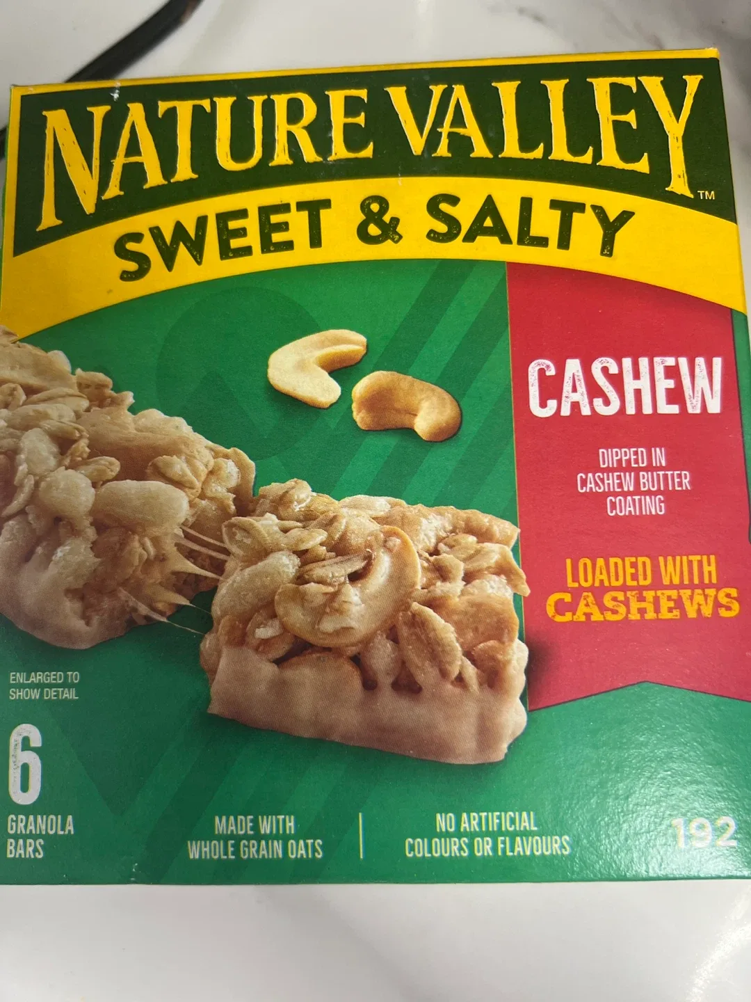 Nature Valley Sweet & Salty Cashew Granola Bars (6)