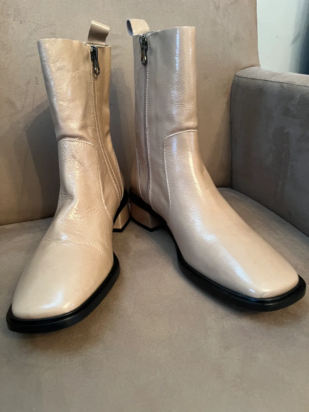 Leather Ankle Boots, Brand New image indicator(2)