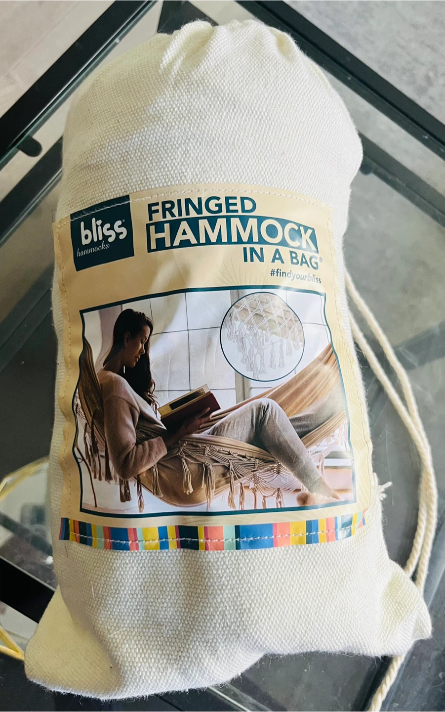 Fringed Hammock in a bag