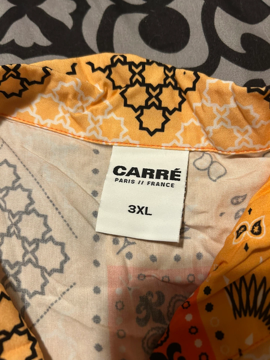 Carré Paris Orange Bandana Shirt - Size 3XL - photo 2