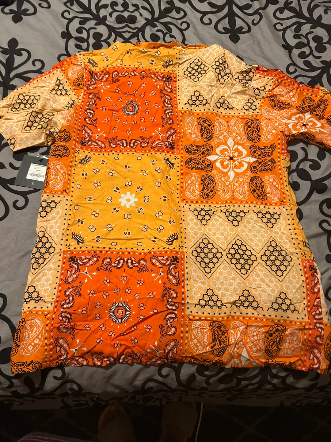 Carré Paris Orange Bandana Shirt - Size 3XL - photo 4