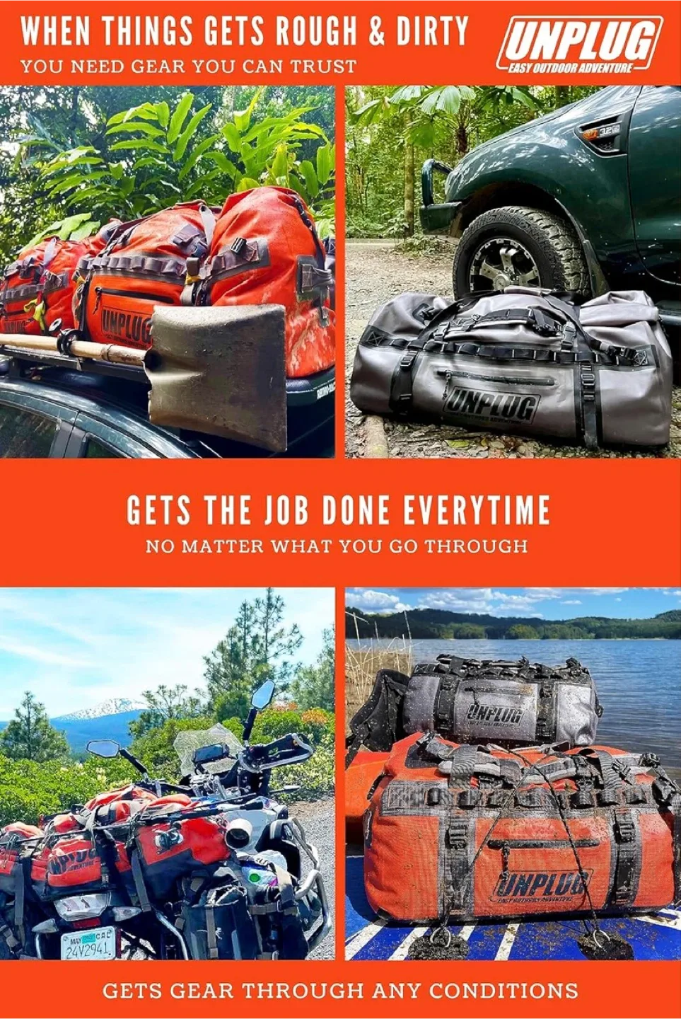 Unplug Ultimate Adventure Bag Heavy Duty Waterproof Bag 155L image indicator(7)