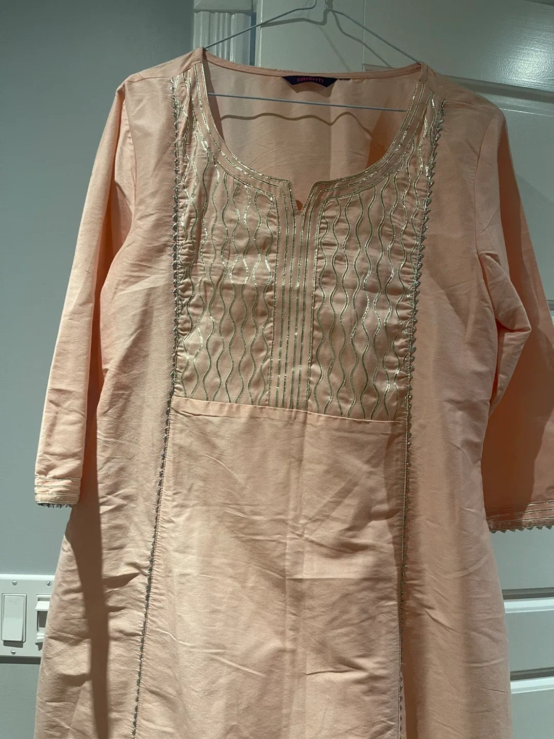Srishti Kurti - Peach indian wear thumbnail