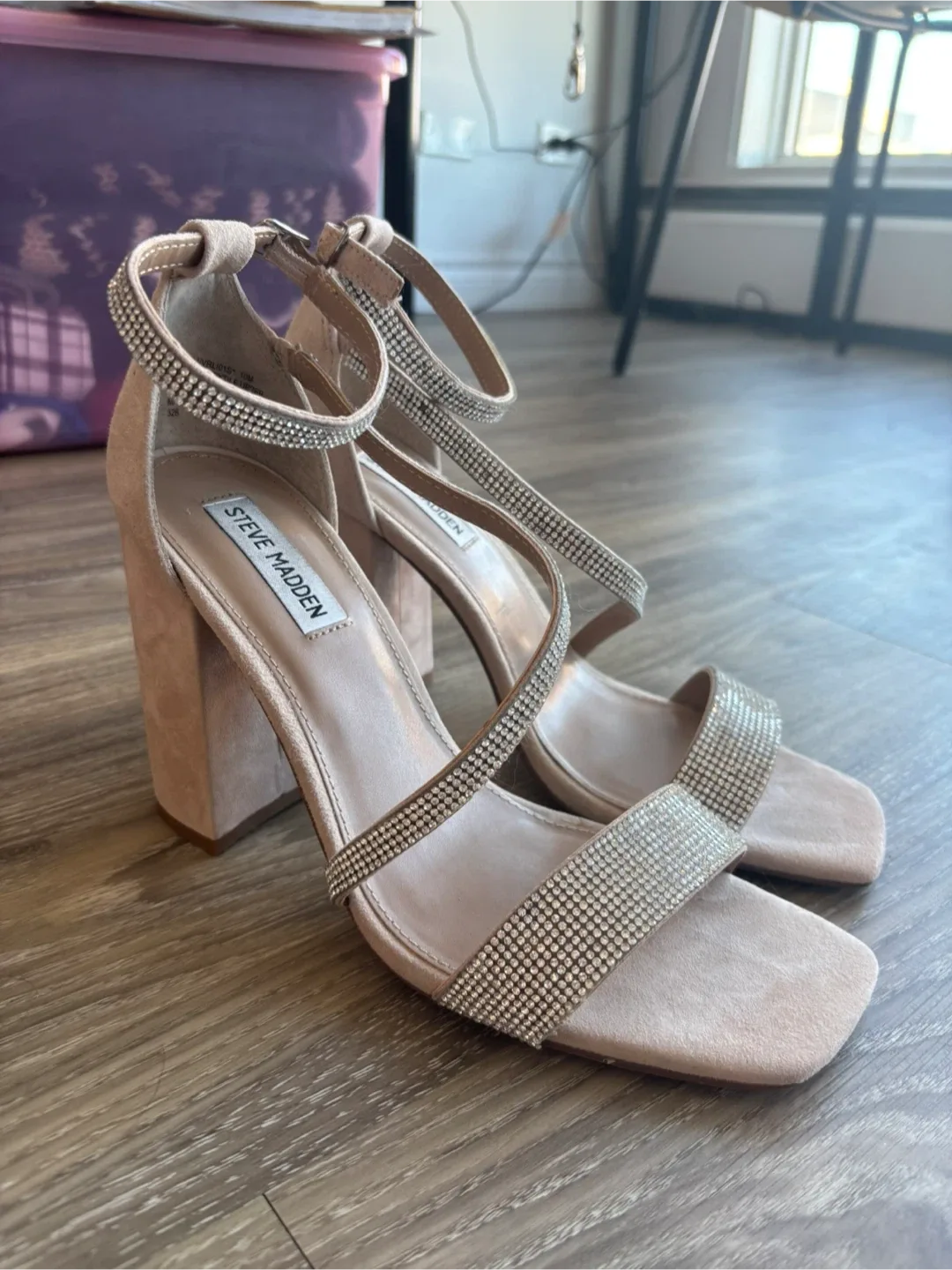 Steve Madden Rhinestone Heels - Size 10 thumbnail