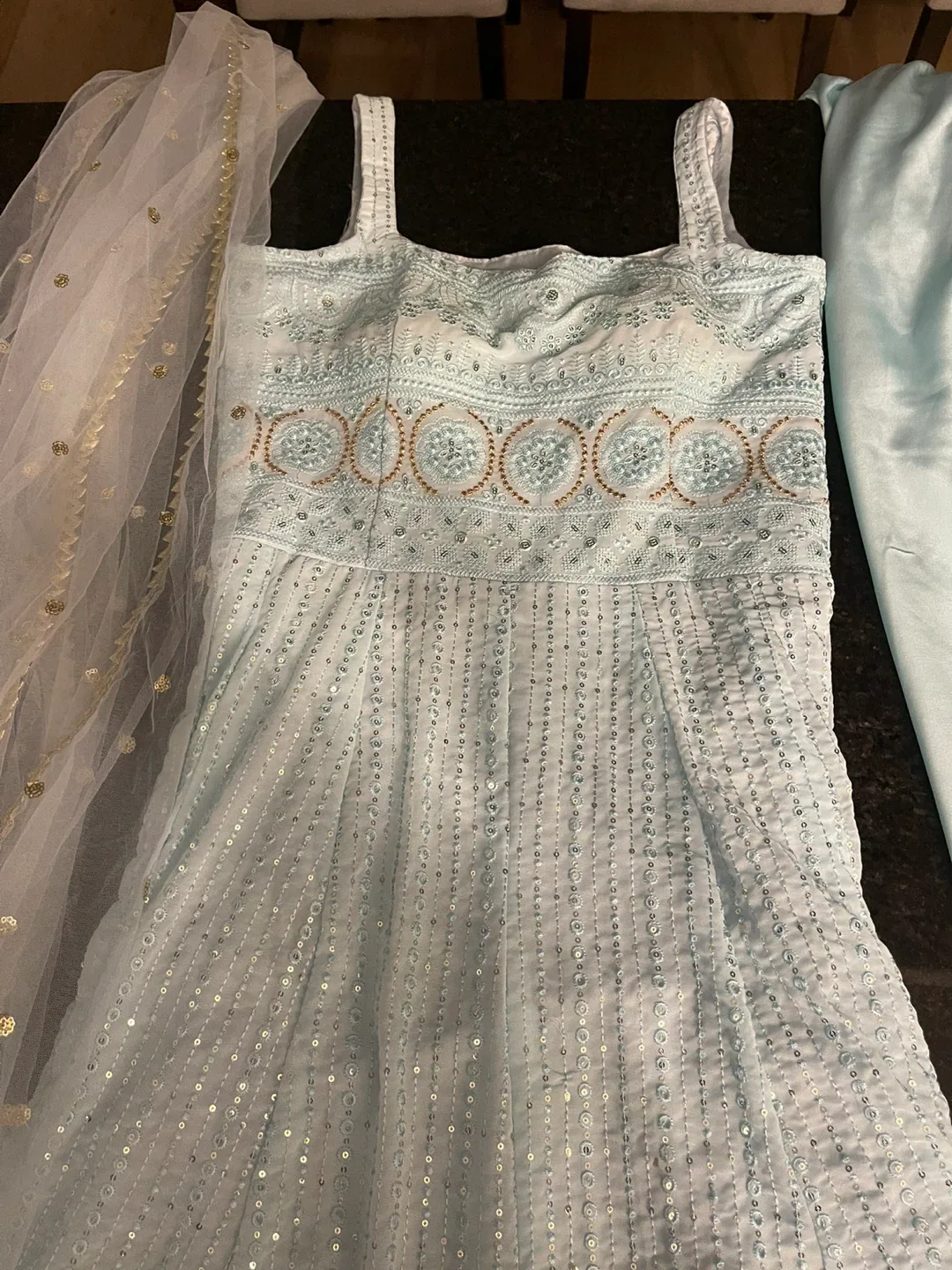 Sky Blue Indian indian Dress image indicator(2)