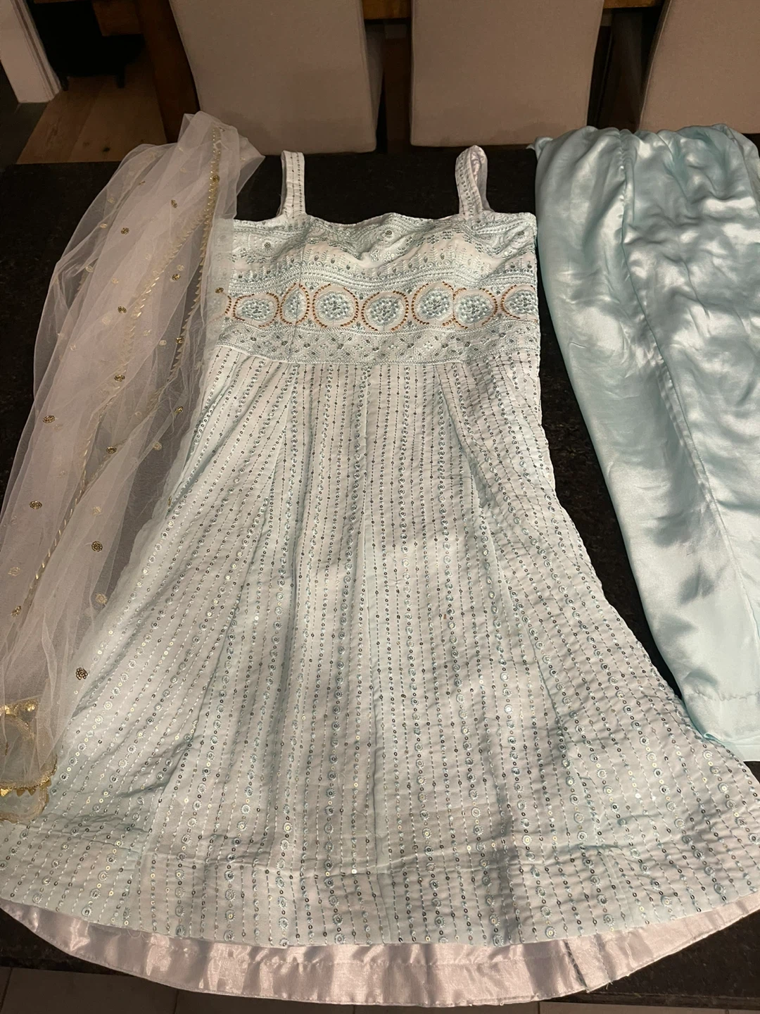 Sky Blue Indian indian Dress