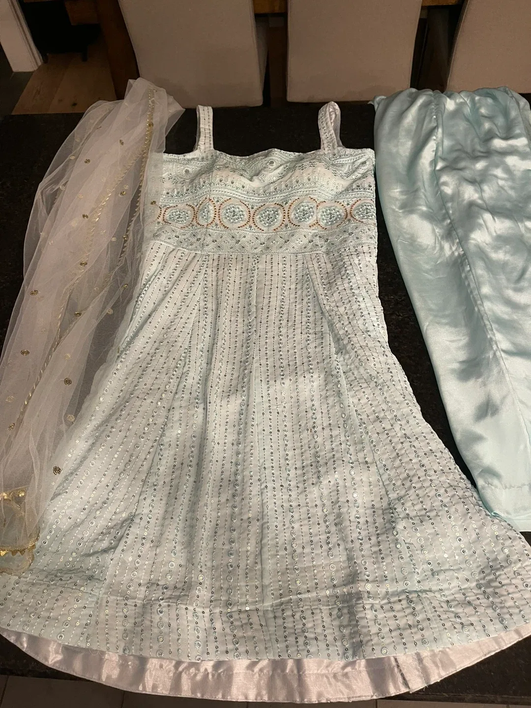 Sky Blue Indian indian Dress thumbnail