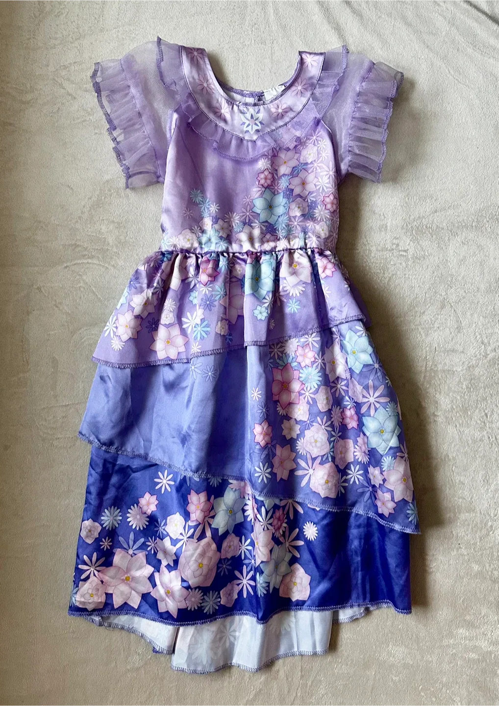 Girls' Purple Floral Dress thumbnail