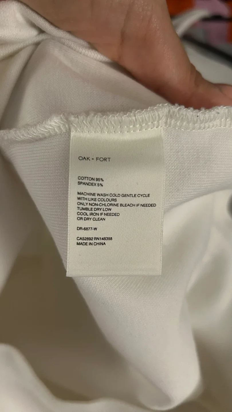 Oak + Fort White Dress - Size M image indicator(3)