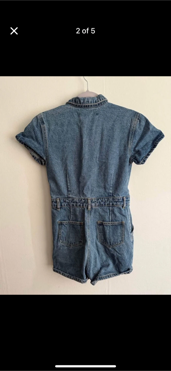 Princess Polly Denim Romper - Size S - photo 2