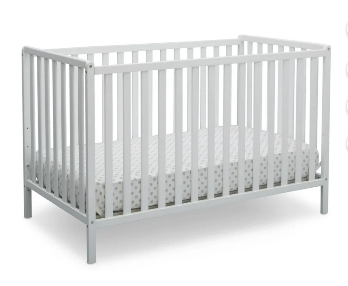 Delta Children 4-in-1 Convertible Crib - White