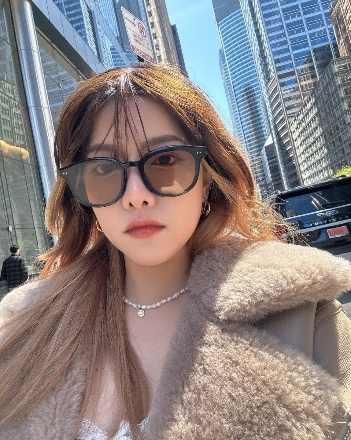 Mango Shearling-Effect Lined Jacket - Medium Brown image indicator(4)