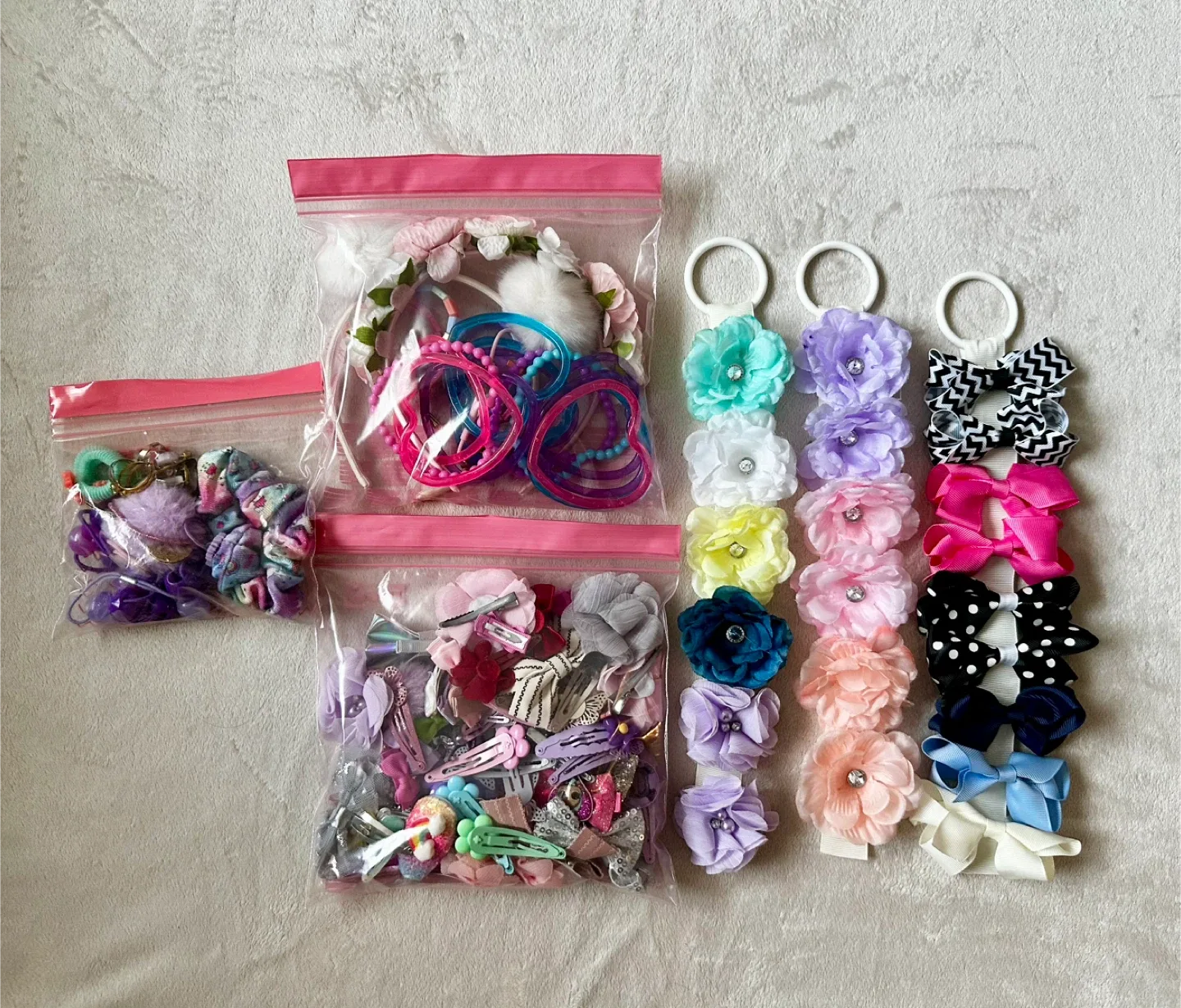 Hair Accessories Bundle - Clips, Scrunchies, Headbands thumbnail