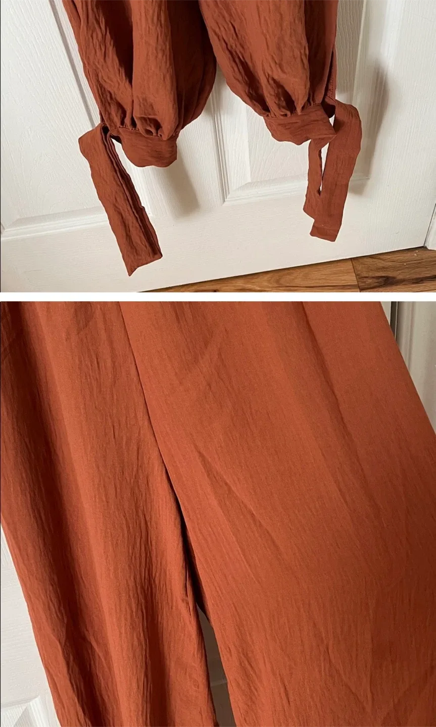 Shein XS Rust Jumpsuit image indicator(2)