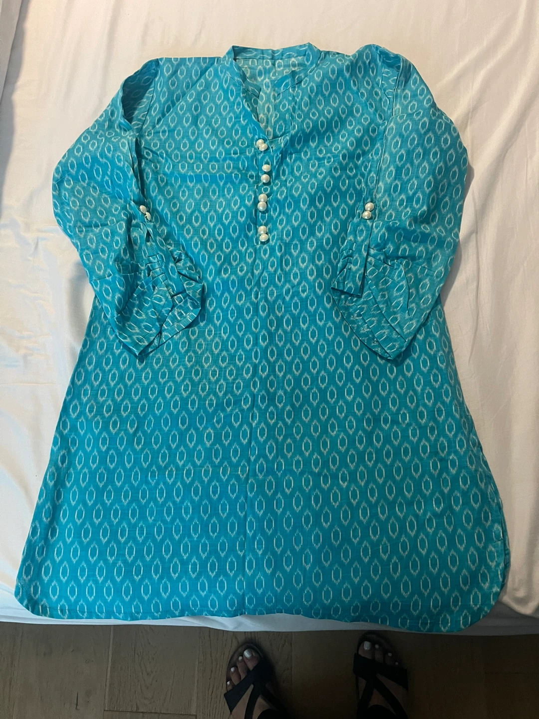 Blue cotton Tunic Top - photo 2