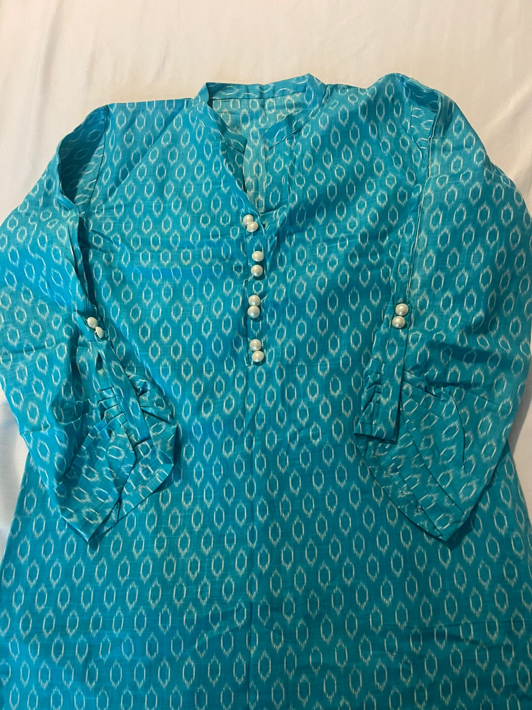 Blue cotton Tunic Top