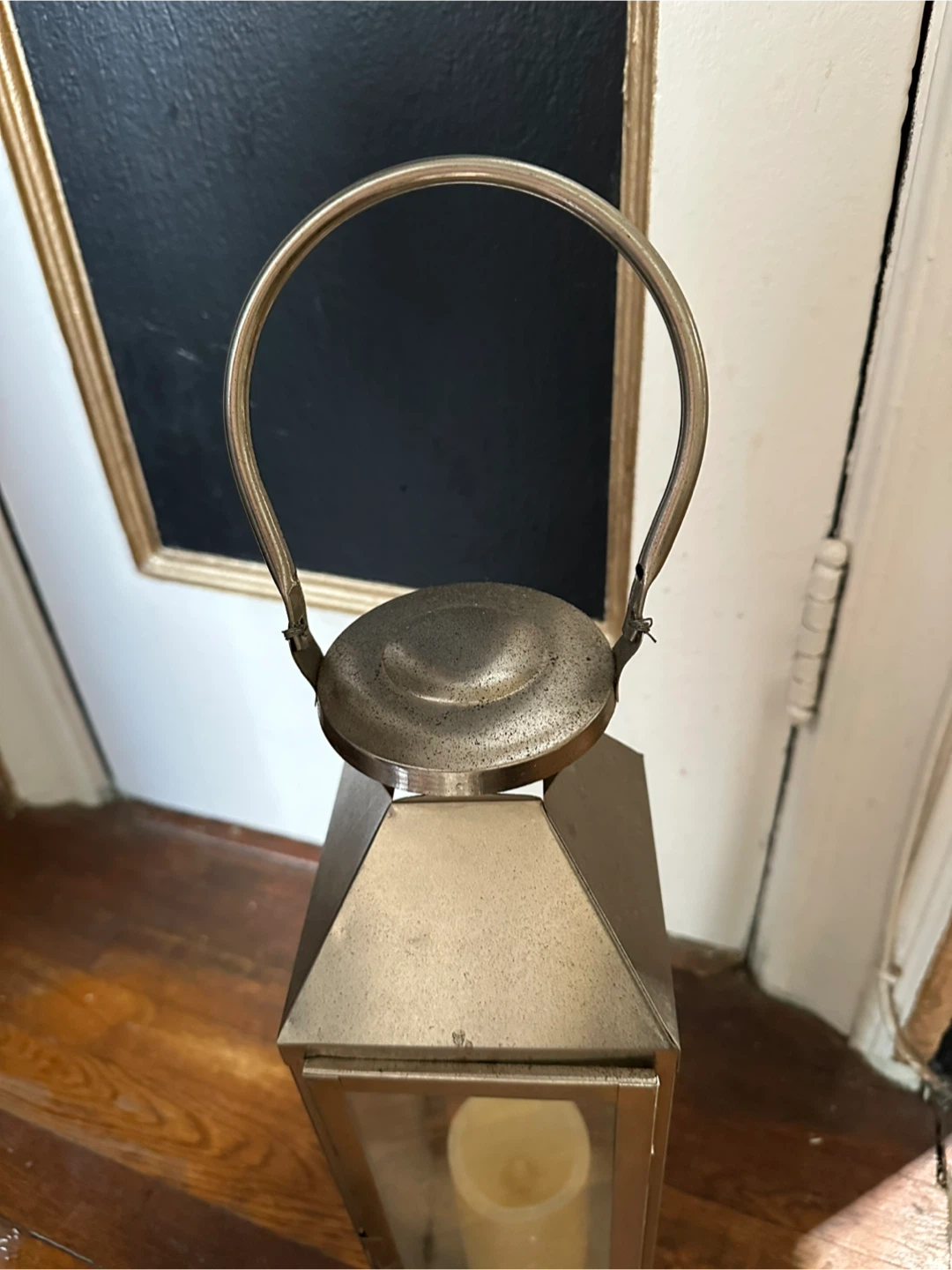 Metal & Glass Decorative Lantern - photo 2