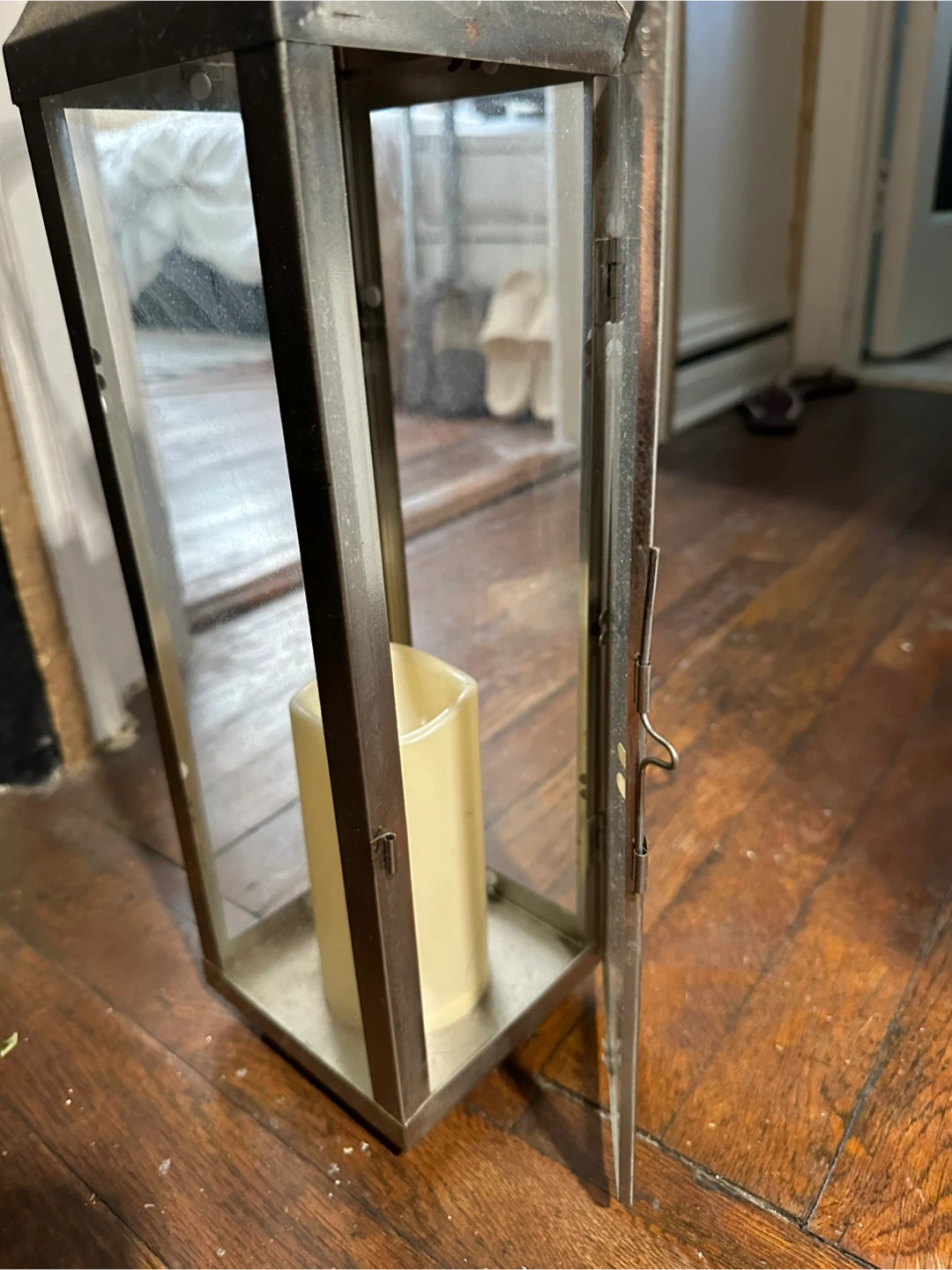 Metal & Glass Decorative Lantern - photo 4
