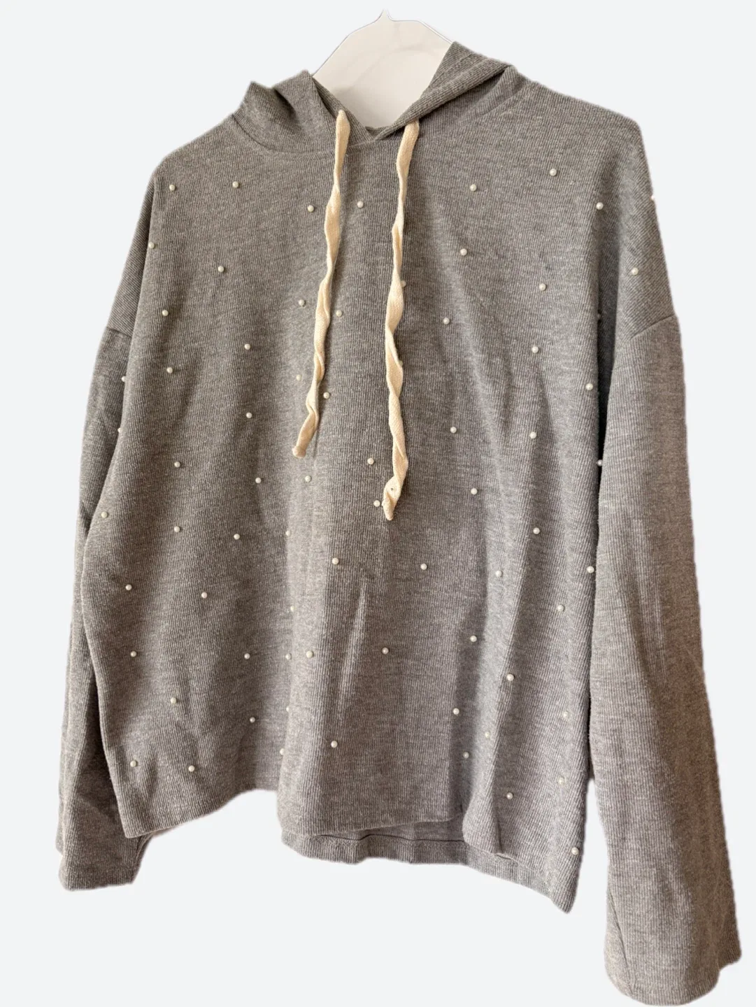 Zara Trafaluc Grey Pearl Hoodie thumbnail
