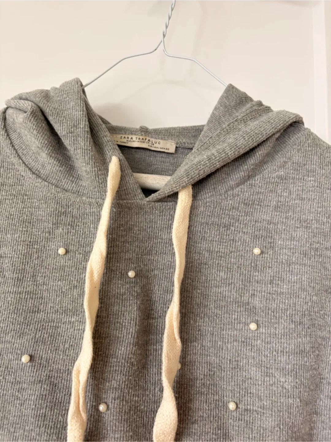 Zara Trafaluc Grey Pearl Hoodie image indicator(5)