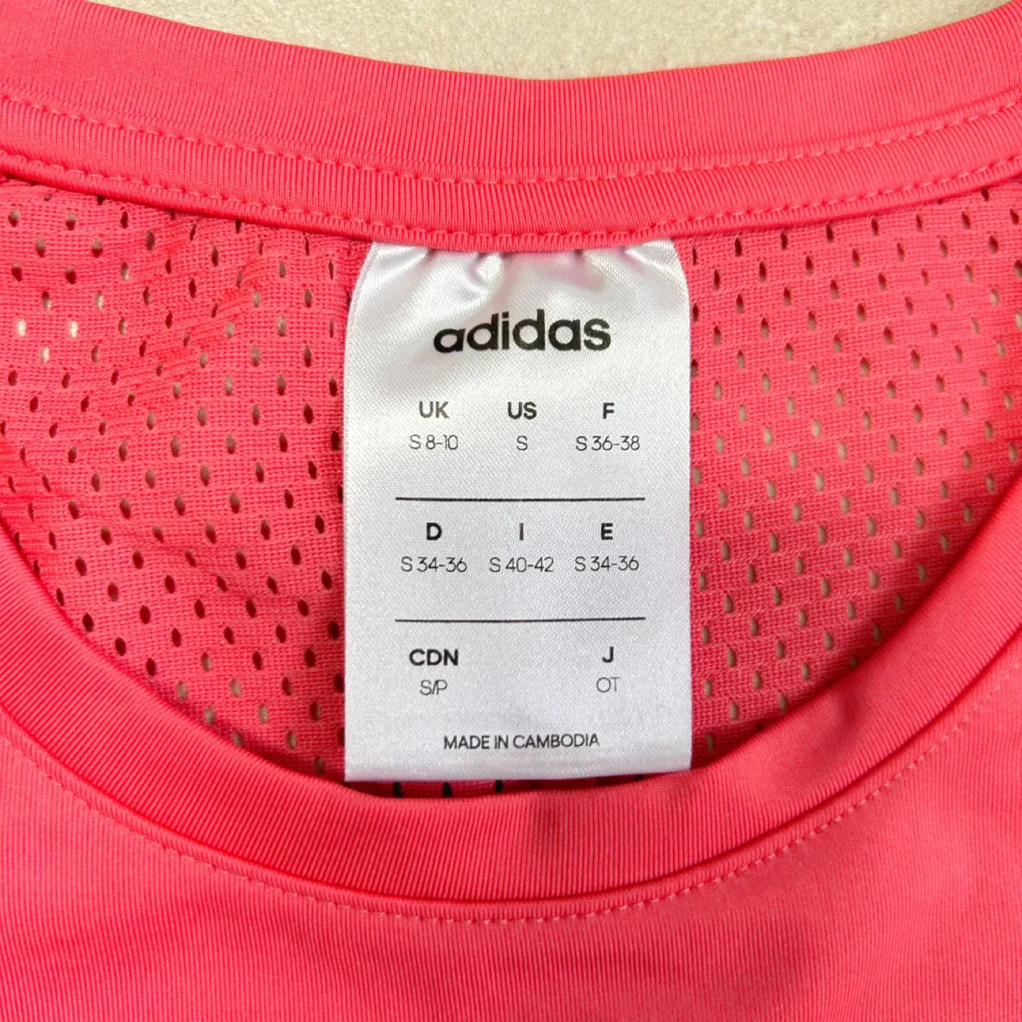 Adidas Pink Training T-Shirt Size S image indicator(5)