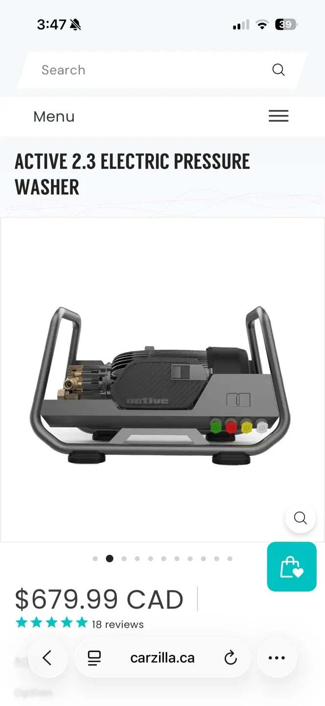 Active 2.3 Electric Pressure Washer image indicator(2)