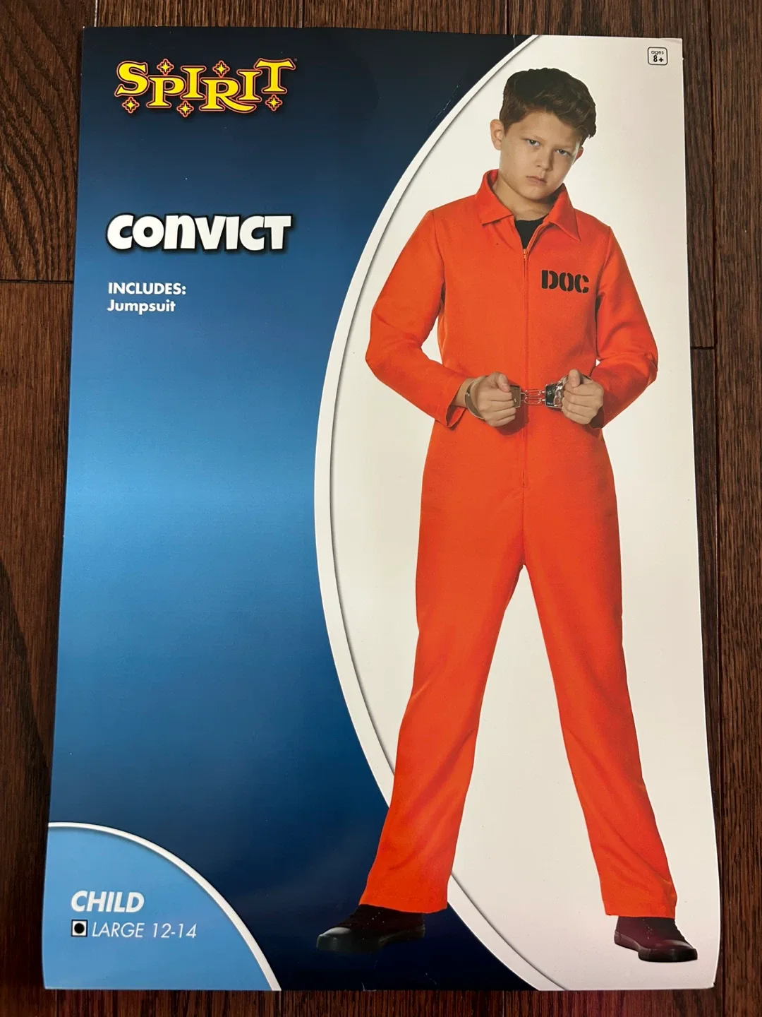 Convict Costume - Child Large (12-14)