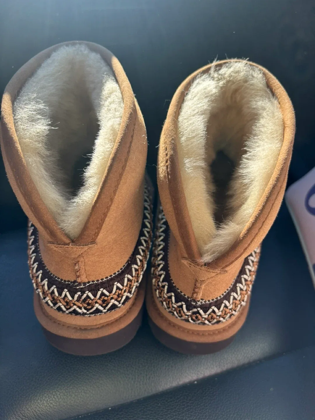 UGG Brown Mini Boots, Size 8 image indicator(2)