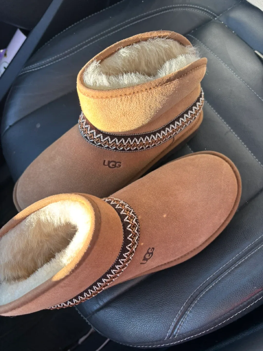 UGG Brown Mini Boots, Size 8 image indicator(4)