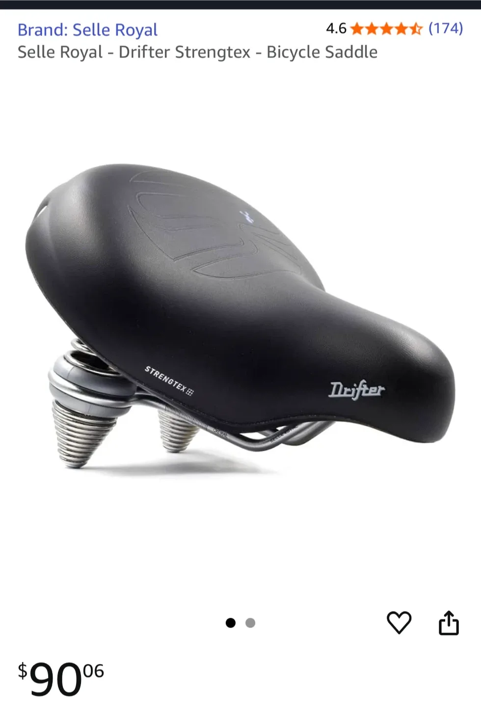 Sportek Ridgerunner -seat  & seat post Retail cost 120 dollars image indicator(5)