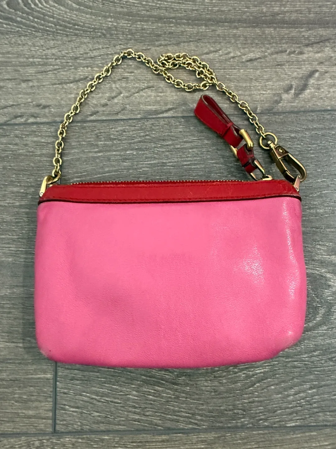 Dolce & Gabbana Pink Leather Mini Chain Bag image indicator(4)