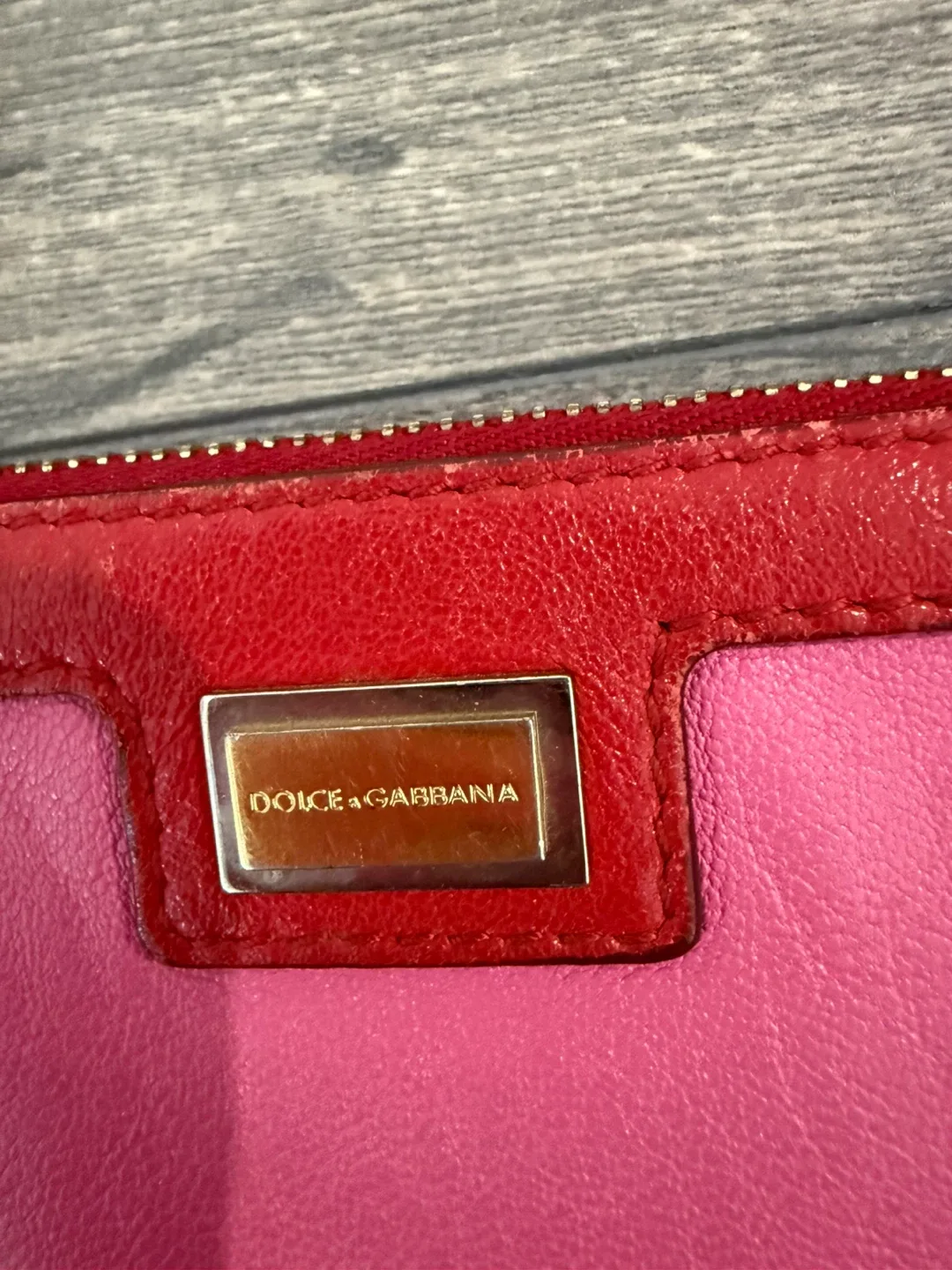 Dolce & Gabbana Pink Leather Mini Chain Bag image indicator(2)