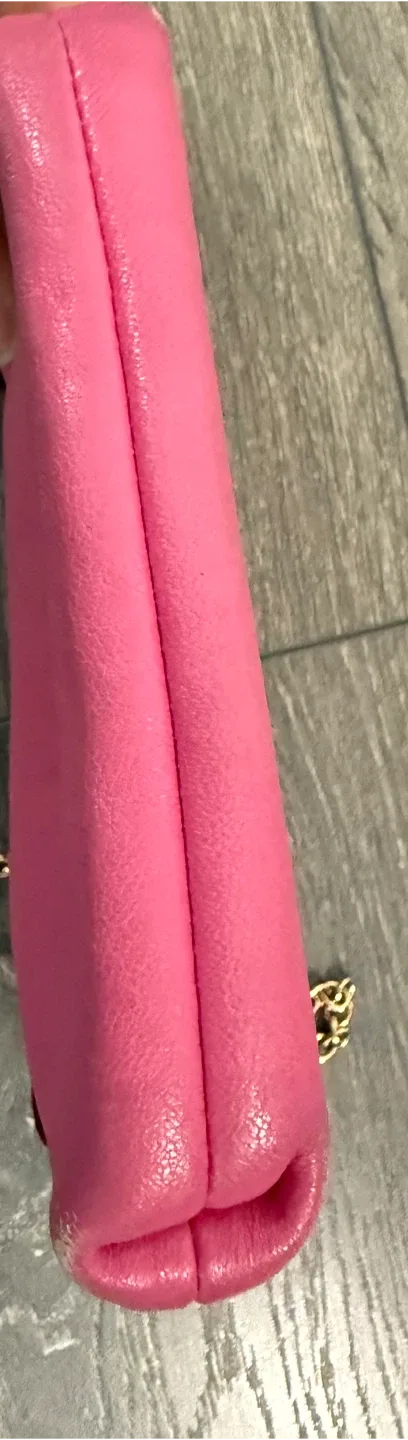 Dolce & Gabbana Pink Leather Mini Chain Bag image indicator(9)