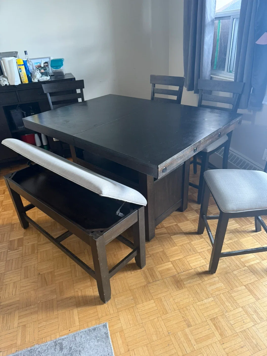 Dining Table Set with Bench image indicator(3)