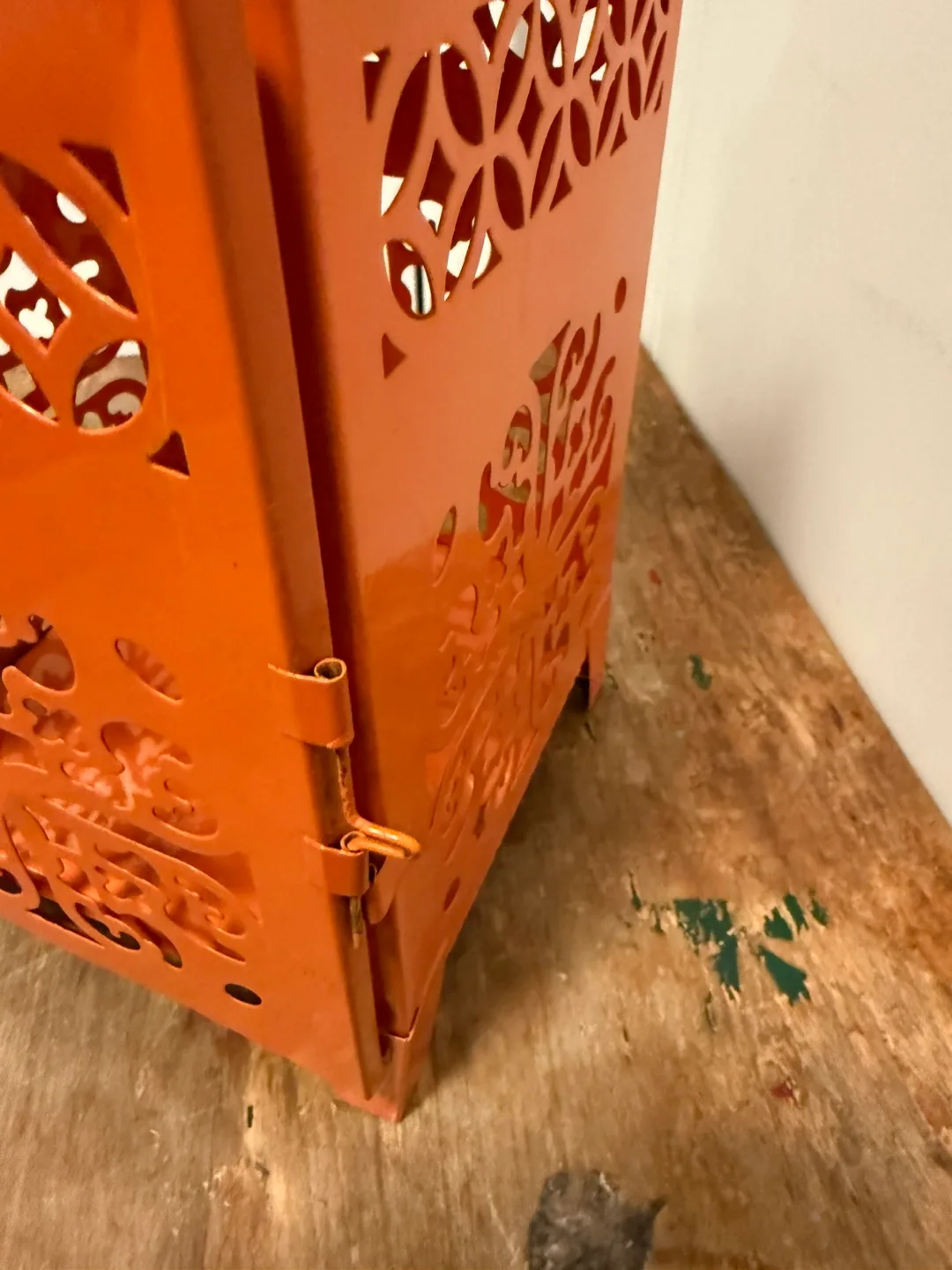 Orange Metal Moroccan Lantern image indicator(10)