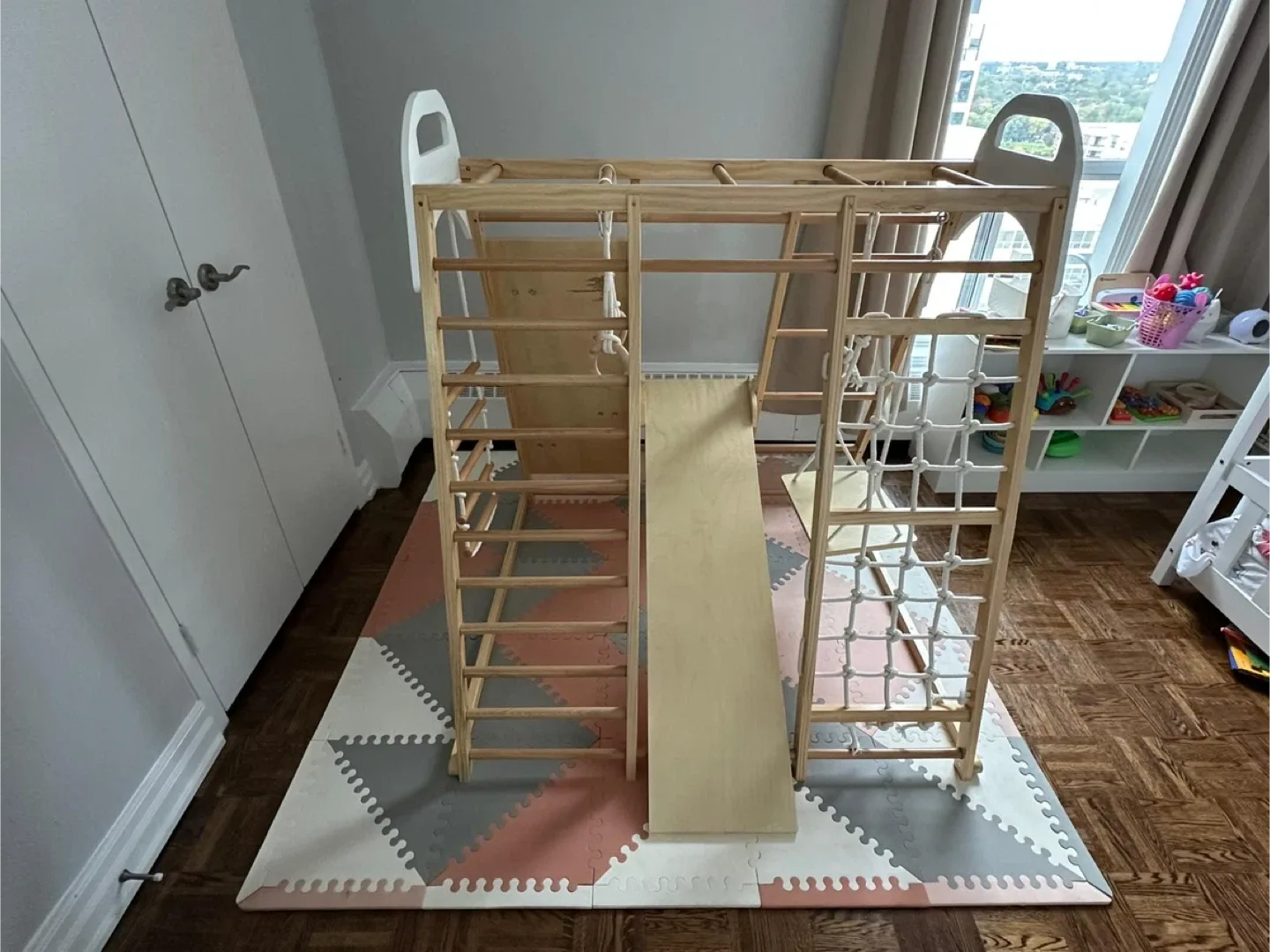 Costzon Indoor Jungle Gym, 8-in-1 Montessori